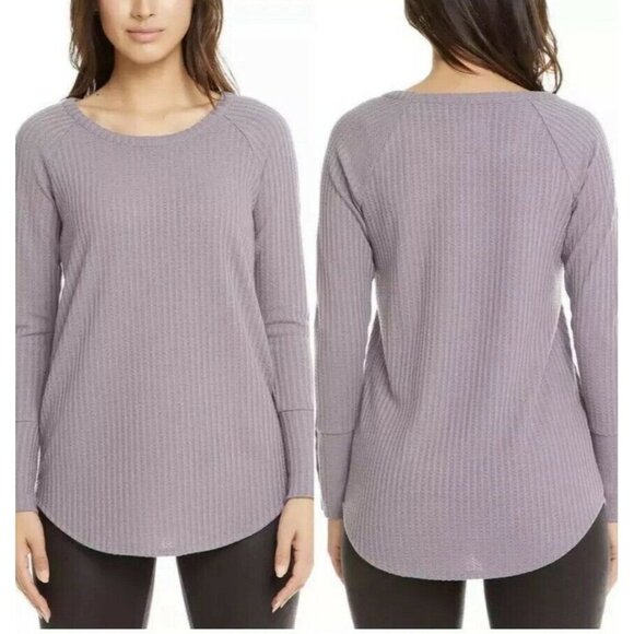 Chaser Tops - Chaser Top Womens Size M Waffle Knit Long Sleeve P